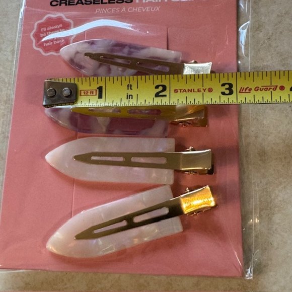 INH Insert Name Here 444 Hair Pin Pack Set of 4 Creaseless Clips - Picture 4 of 6
